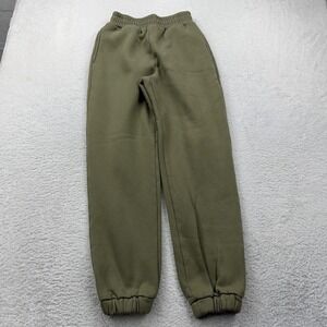 Comfrt Mens Heavyweight Fleece Jogger Sweatpants Olive Green XS RN170537